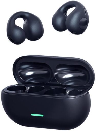 Wireless Earbuds,Open Ear Wireless Bluetooth Headphones Clip on Earbuds,Earbud  in-Ear Headphones,Wireless Sport Ear Buds,Bluetooth 5.3 Clip-on Earphones,30 Hours Playtime,for iPhone/Samsung